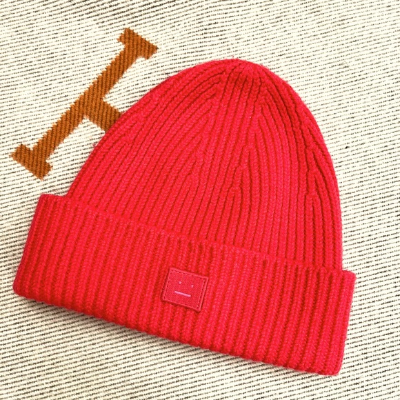 ACNE studios FACE wool beanie hat - Picture 1 of 2